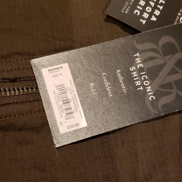 Rock & Republic Men's Olive Button Dow - Picture 2 of 5